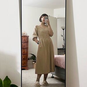 SOLD Everlane Tencel puff sleeve dress